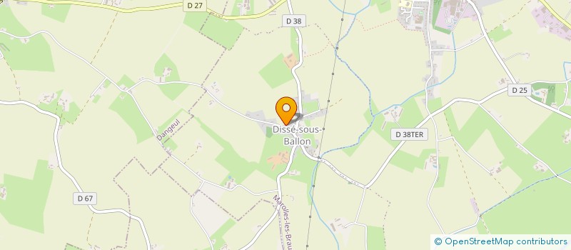 localisation de l'entreprise SCI BELLEVUE  DANGEUL