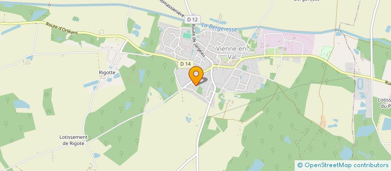 localisation de l'entreprise SCI BELLEVUE à VIENNE-EN-VAL