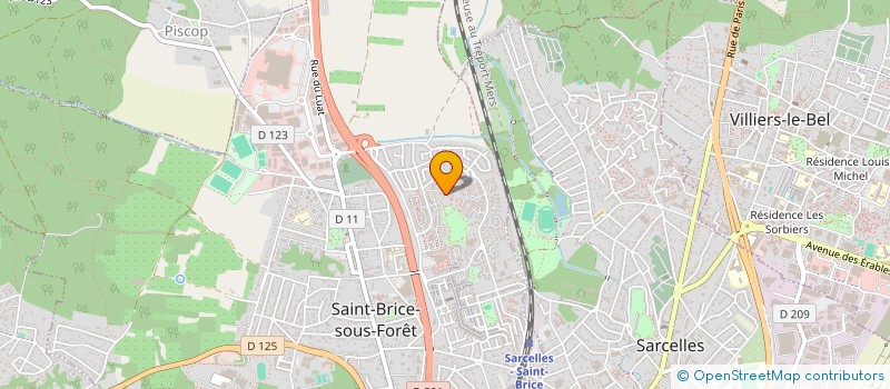 localisation de l'entreprise SCI BELLEVUE à SAINT-BRICE-SOUS-FORET