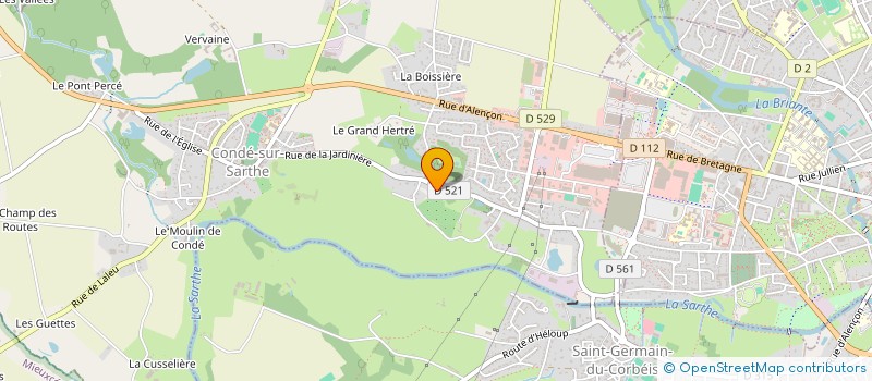 localisation de l'entreprise SCI BELLEVUE à CONDE-SUR-SARTHE
