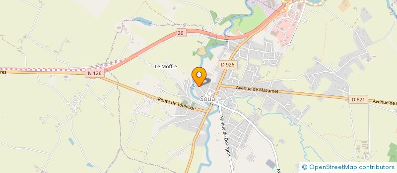 localisation de l'entreprise SCI BELLEVUE  SOUAL