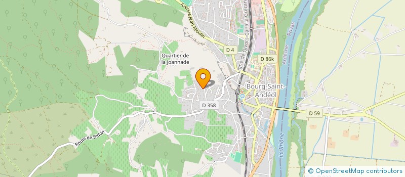 localisation de l'entreprise SCI BELLEVUE  BOURG-SAINT-ANDEOL