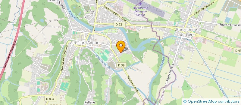 localisation de l'entreprise SCI BELLEVUE  AIRE-SUR-L'ADOUR