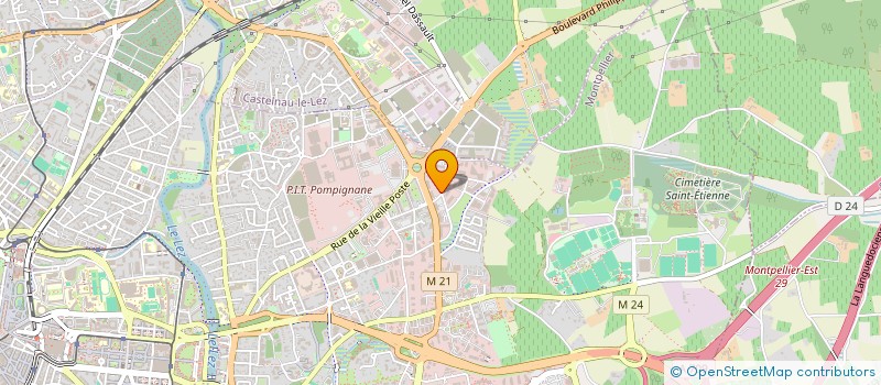 localisation de l'entreprise SCI BELLEVUE à MONTPELLIER