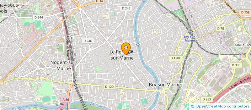 localisation de l'entreprise SCI BELLEVUE à LE PERREUX-SUR-MARNE