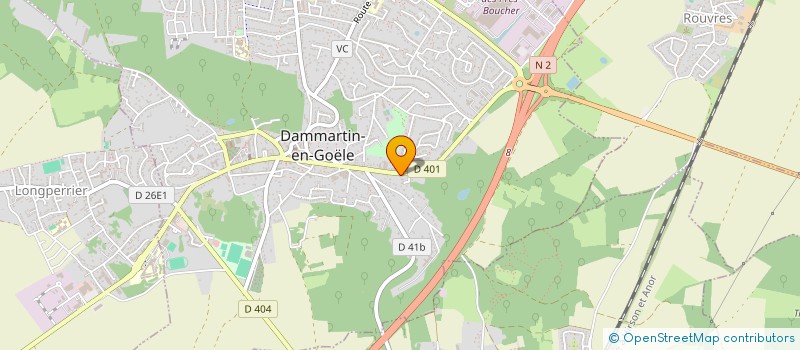 localisation de l'entreprise SCI BELLEVUE  DAMMARTIN-EN-GOELE