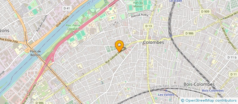 localisation de l'entreprise SCI BELLEVUE à COLOMBES