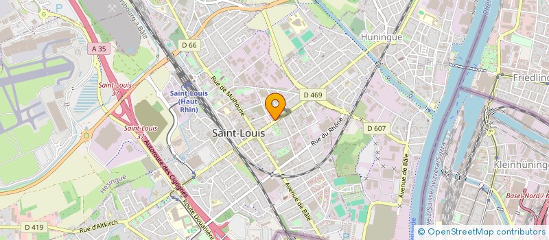 localisation de l'entreprise SCI BELLEVUE - BARTHOLDI  SAINT-LOUIS