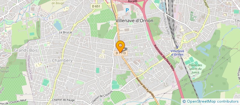 localisation de l'entreprise SCI BELLEVUE D ORNON à VILLENAVE-D'ORNON