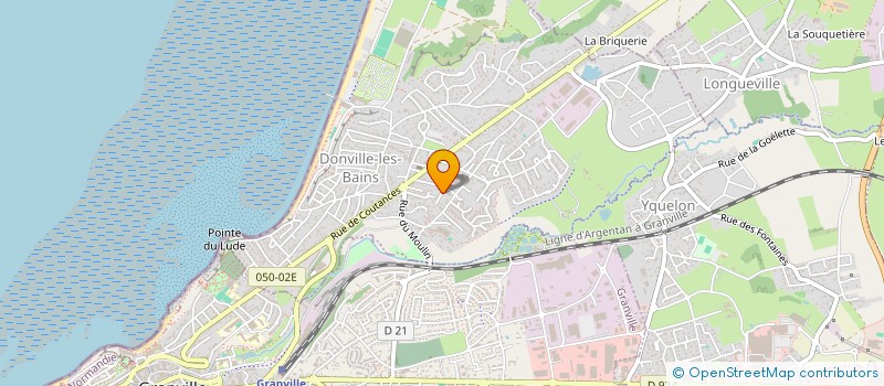 localisation de l'entreprise SCI BELLEVUE DE LA JASLINIERE  DONVILLE-LES-BAINS