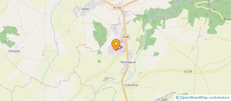 localisation de l'entreprise SCI BELLEVUE FARNIER  SOLIGNAC-SUR-LOIRE