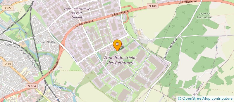 localisation de l'entreprise SCI BELLEVUE FINANCES à SAINT-OUEN-L'AUMONE