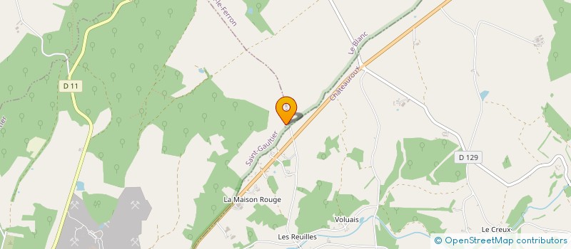 localisation de l'entreprise SCI BELLEVUE GIRARD à SAINT-GAULTIER
