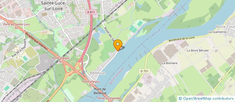 localisation de l'entreprise SCI BELLEVUE IMMO  SAINTE-LUCE-SUR-LOIRE