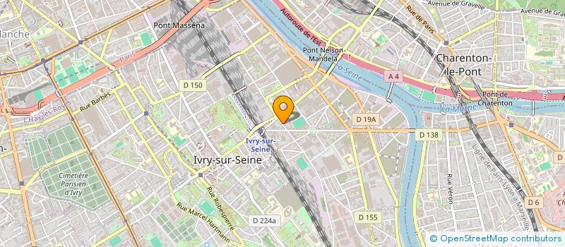 localisation de l'entreprise SCI BELLEVUE URRB à IVRY-SUR-SEINE