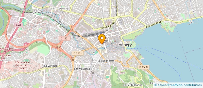 localisation de l'entreprise SCI BELLEVUES à ANNECY