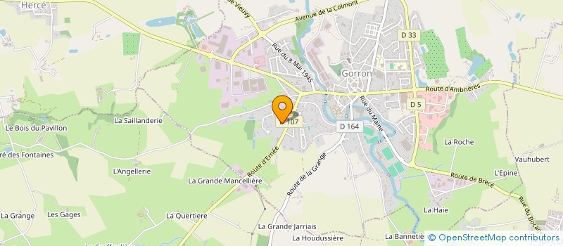 localisation de l'entreprise SCI BELLIARD SMIT  GORRON