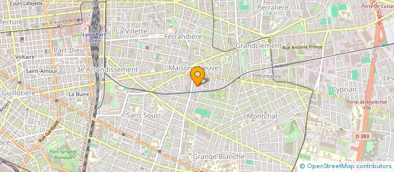 localisation de l'entreprise SCI BELLICARD  LYON