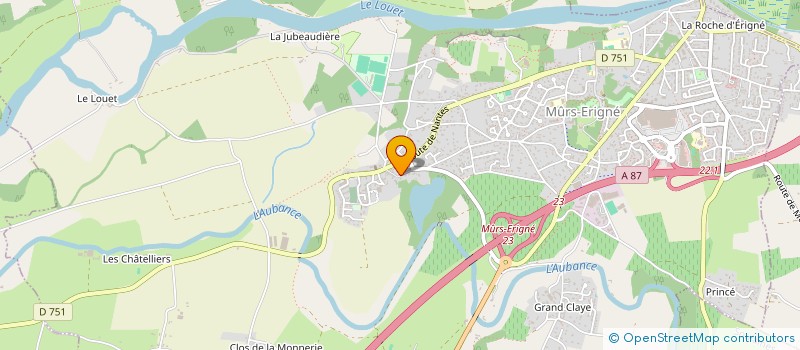 localisation de l'entreprise SCI BELLIM PATRIMOINE  MURS-ERIGNE