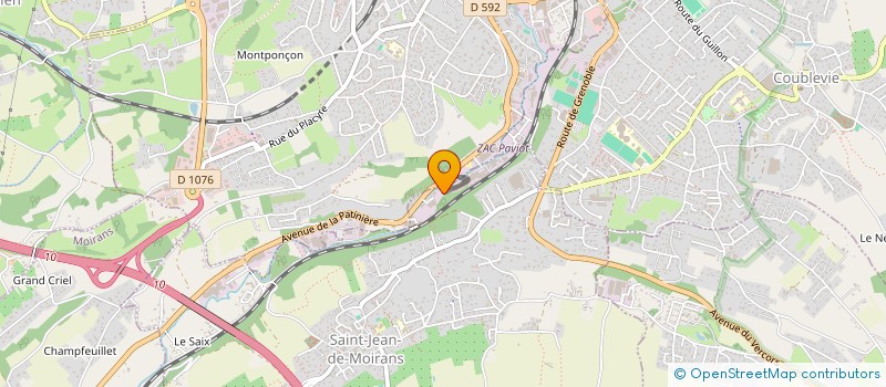 localisation de l'entreprise SCI BELLIMMO R.A.B  SAINT-JEAN-DE-MOIRANS