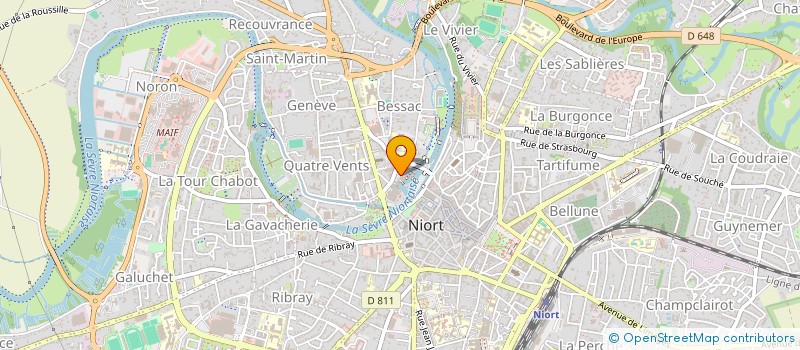 localisation de l'entreprise SCI BELLIN DUTRUC  NIORT
