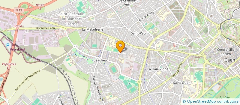localisation de l'entreprise SCI BELLINI  CAEN