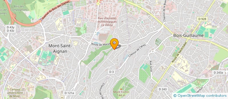 localisation de l'entreprise SCI BELLINI  MONT-SAINT-AIGNAN