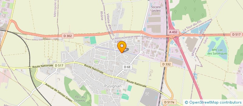 localisation de l'entreprise SCI BELLINO  PUSIGNAN