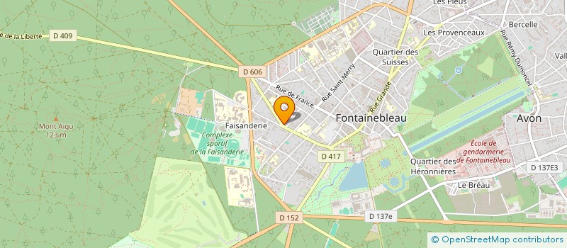 localisation de l'entreprise SCI BELLINVEST  FONTAINEBLEAU