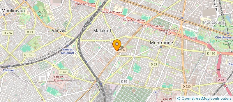 localisation de l'entreprise SCI BELLIOT IMMO  MALAKOFF