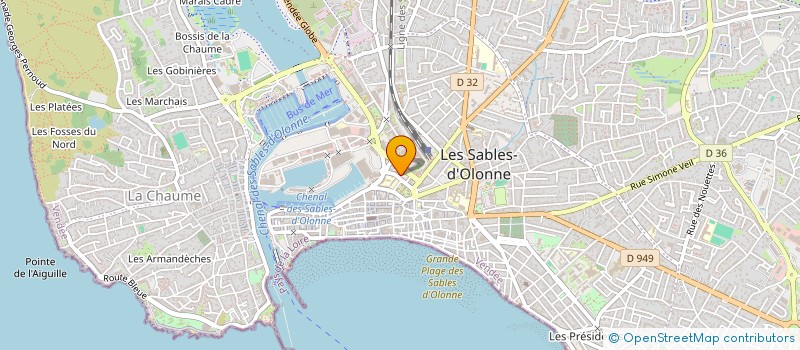 localisation de l'entreprise SCI BELLIS à LES SABLES D'OLONNE