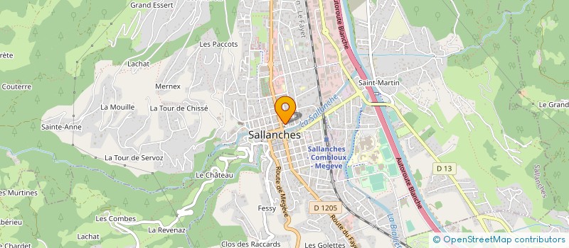 localisation de l'entreprise SCI BELLISA à SALLANCHES