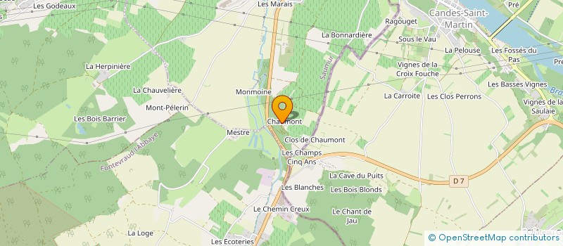 localisation de l'entreprise SCI BELLO-CHAUMONT  MONTSOREAU