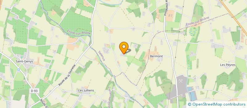 localisation de l'entreprise SCI BELLON  ETOILE-SUR-RHONE