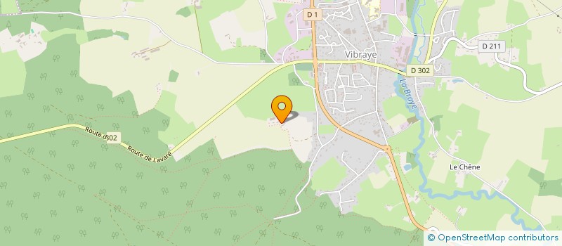 localisation de l'entreprise SCI BELLONNIERE  VIBRAYE