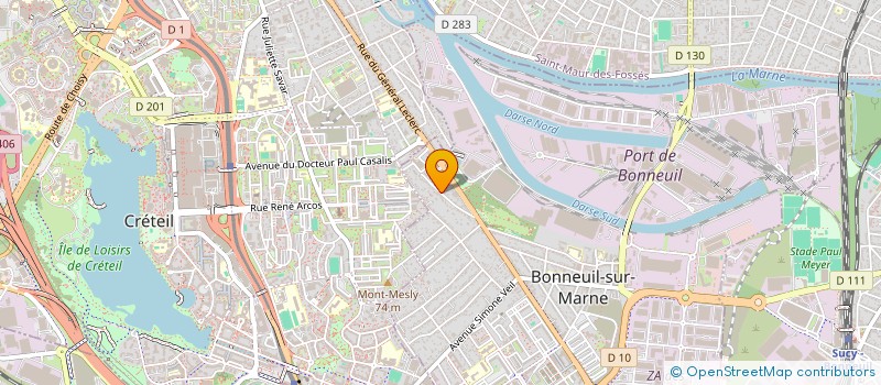 localisation de l'entreprise SCI BELLOT à BONNEUIL-SUR-MARNE