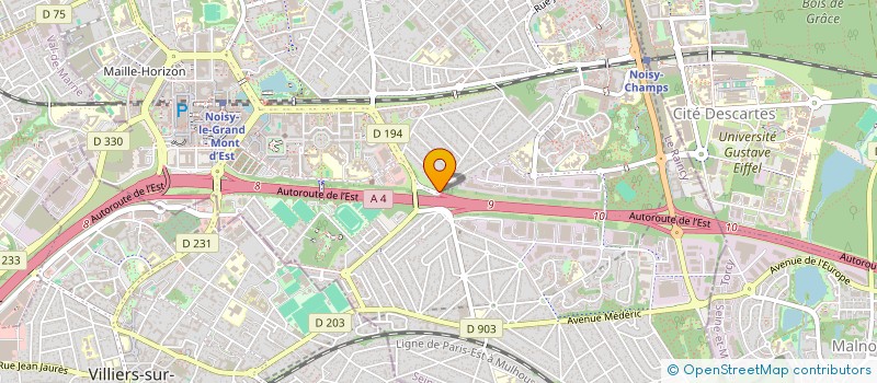 localisation de l'entreprise SCI BELLOYSIENNES  NOISY-LE-GRAND