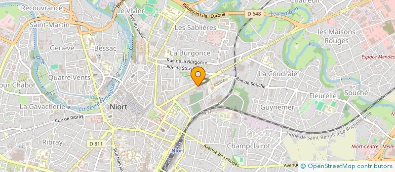 localisation de l'entreprise SCI BELLUNE à NIORT
