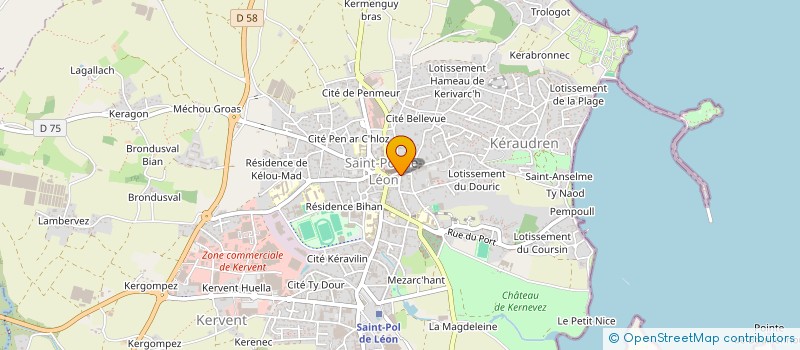 localisation de l'entreprise SCI BELLUNE  SAINT-POL-DE-LEON