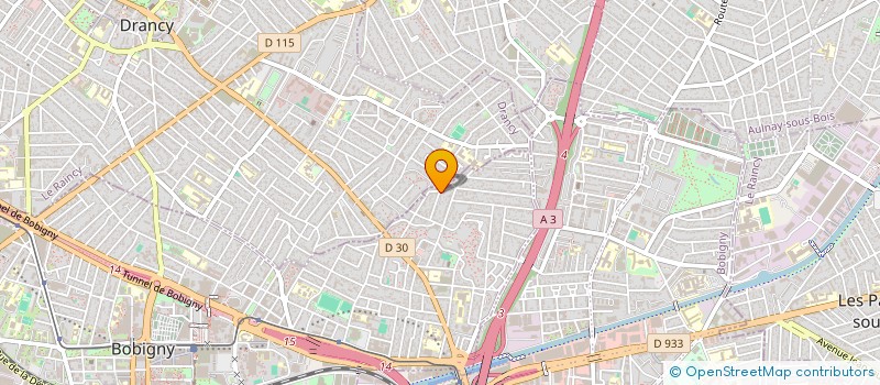 localisation de l'entreprise SCI BELMA  BOBIGNY