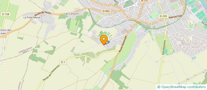 localisation de l'entreprise SCI BELMA à AUXERRE