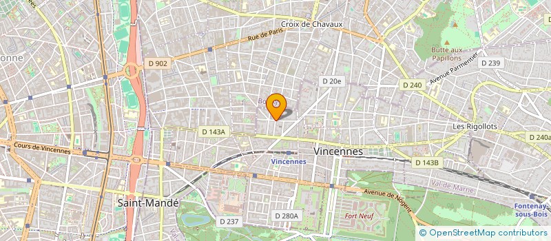 localisation de l'entreprise SCI BELMAR à VINCENNES