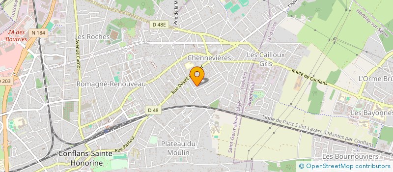 localisation de l'entreprise SCI BELMONTE  CONFLANS-SAINTE-HONORINE