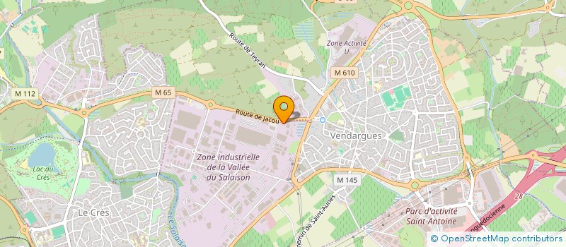 localisation de l'entreprise SCI BELMONTE à VENDARGUES