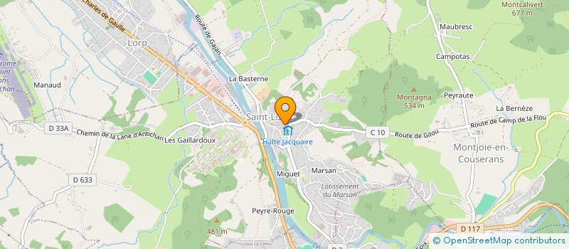 localisation de l'entreprise SCI BELMONTE ET CIE à SAINT-LIZIER