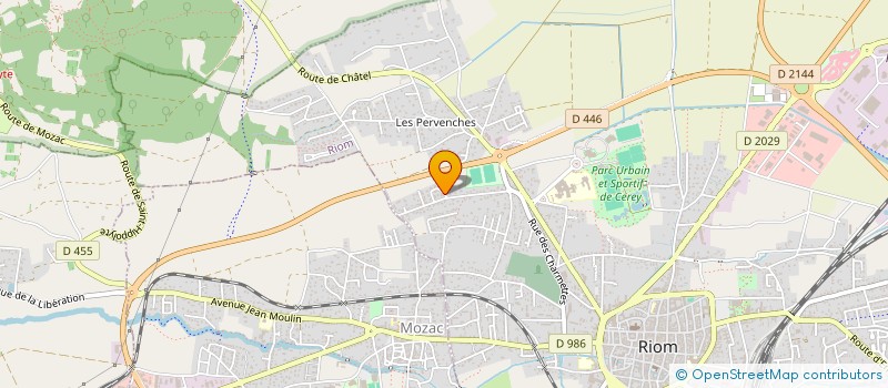 localisation de l'entreprise SCI BELNA  RIOM