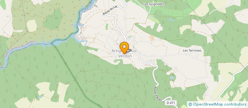 localisation de l'entreprise SCI BELO à LES SALLES-SUR-VERDON