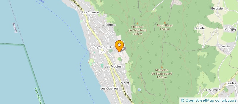 localisation de l'entreprise SCI BELOG  VEYRIER-DU-LAC