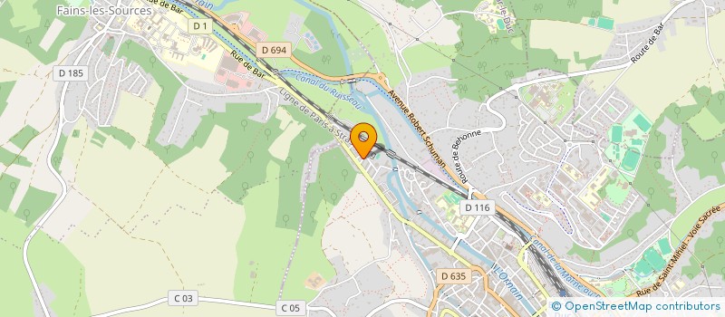 localisation de l'entreprise SCI BELOMA à FAINS-VEEL