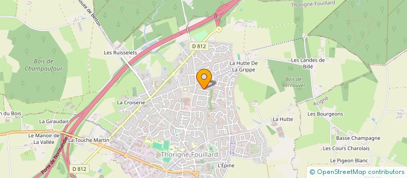 localisation de l'entreprise SCI BELOT  THORIGNE-FOUILLARD